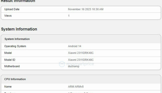 Potential Redmi K Sighted On Geekbench Featuring Mediatek Dimensity